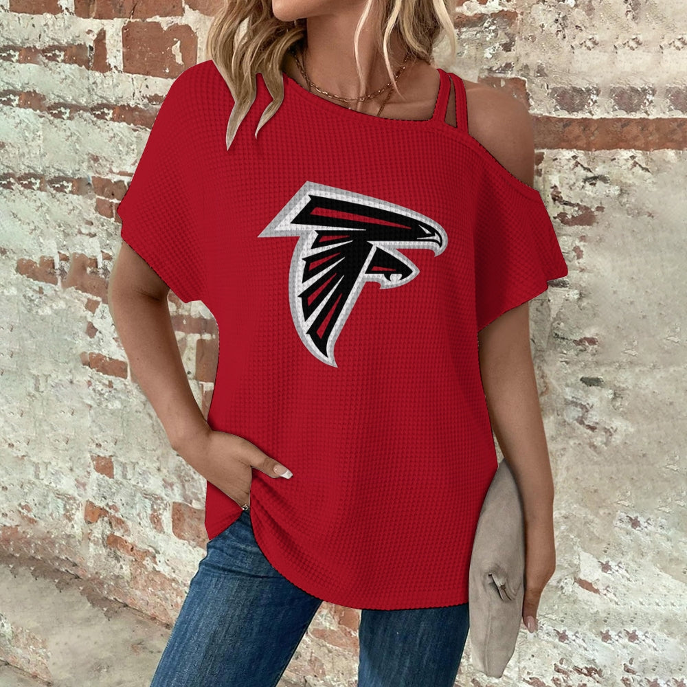 Asymmetrical Neck Short Sleeve T-Shirt