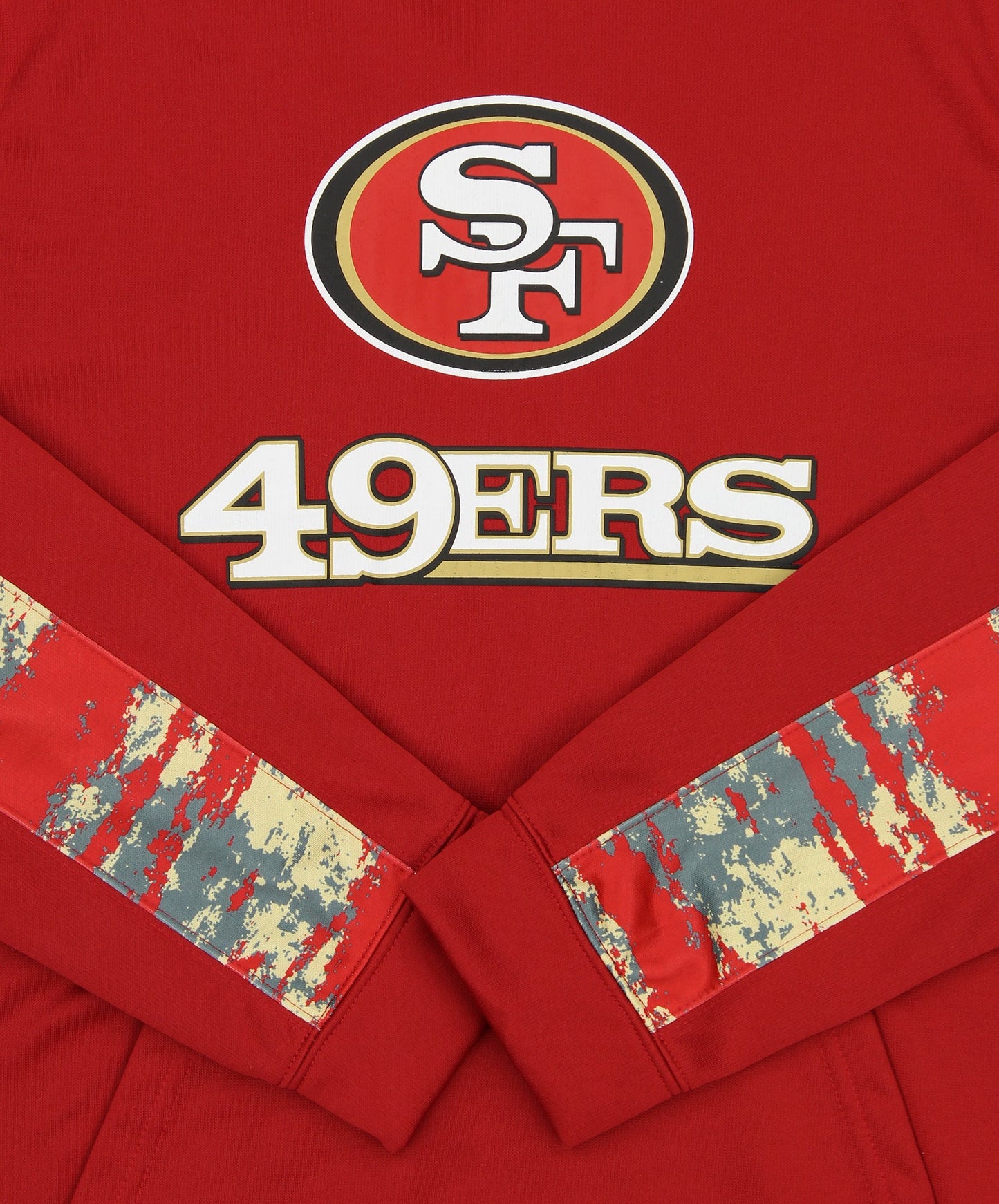 Zubaz NFL Men's San Francisco 49ers Performance Hoodie w/ Oxide Sleeves