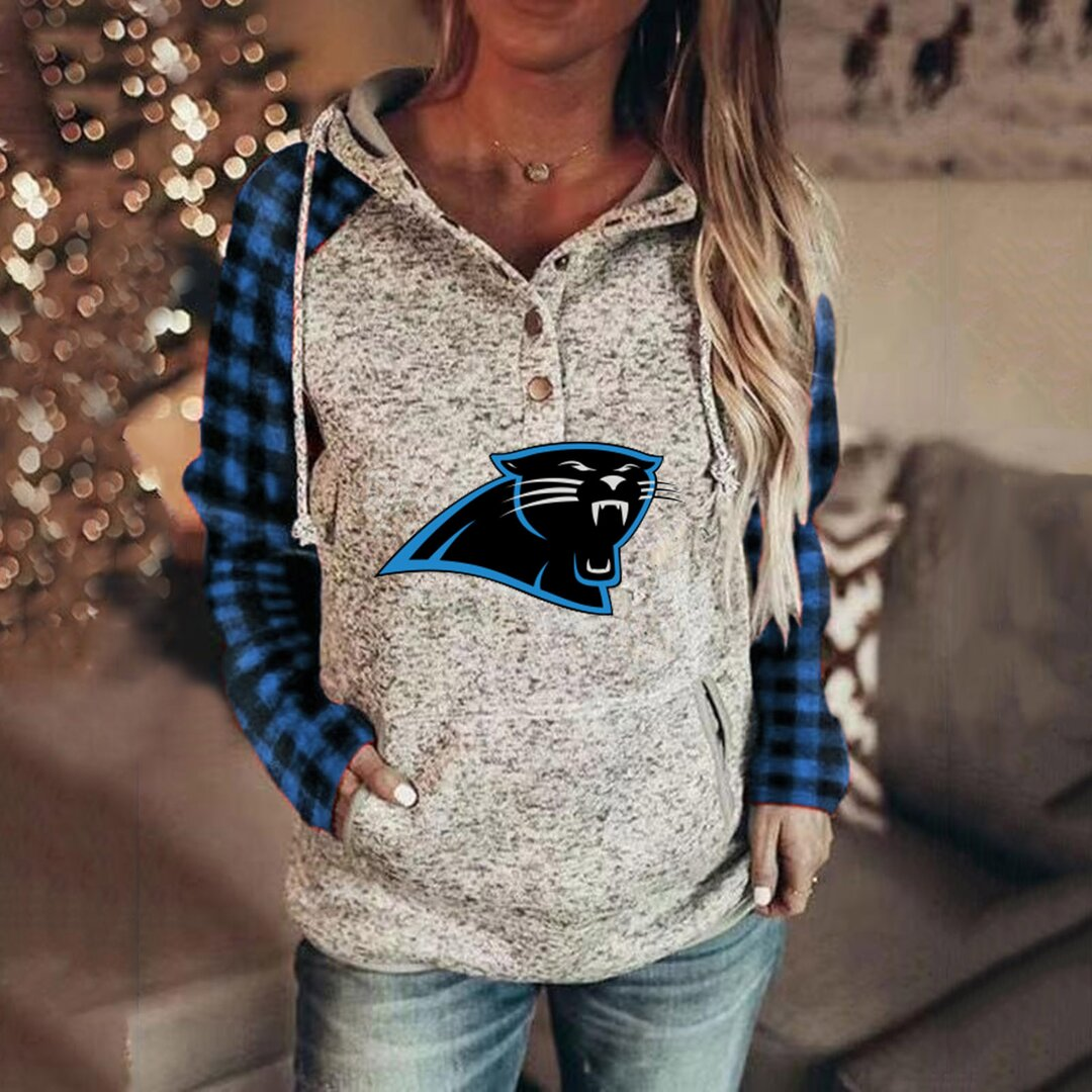 Carolina Panthers 3D Printed Splicing Hoodie