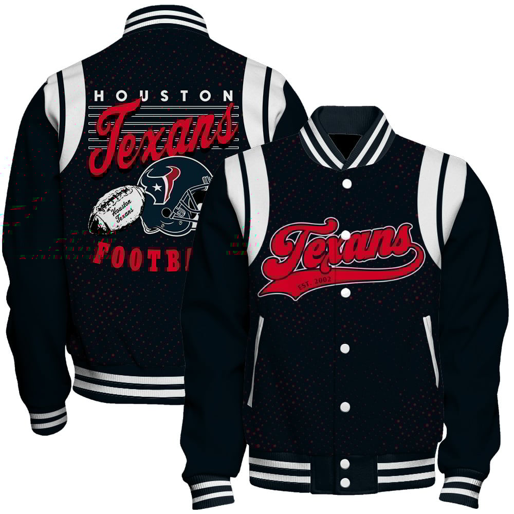 Houston Texans National Football League 2025 Make Your Mark Unisex Varsity Jacket