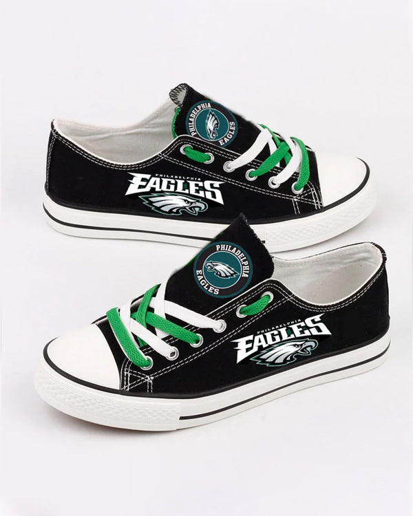 Casual printed low-top canvas shoes unisex