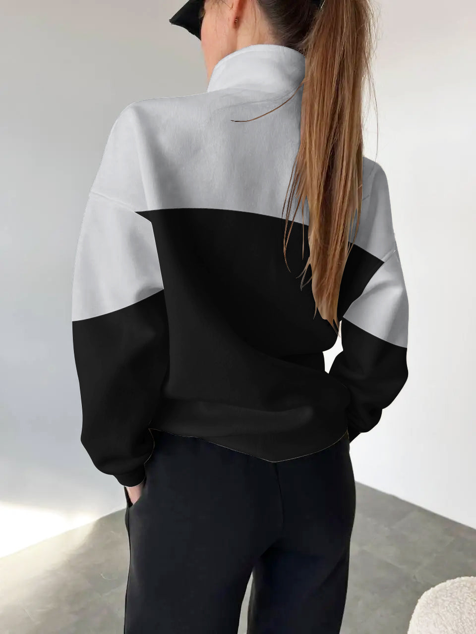 Carolina Panthers 2025 New Design Casual Snap Mockneck Pullover