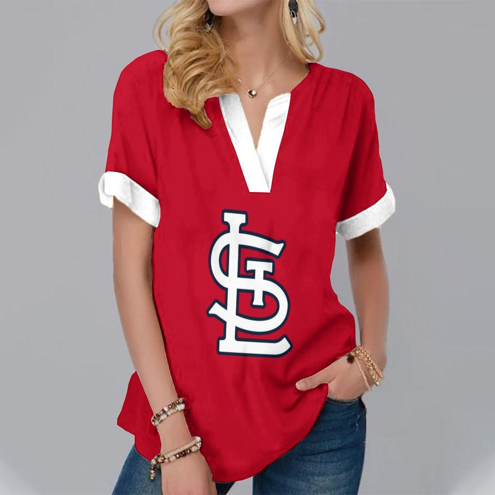 New Fashion Short Sleeve V-Neck Shirt