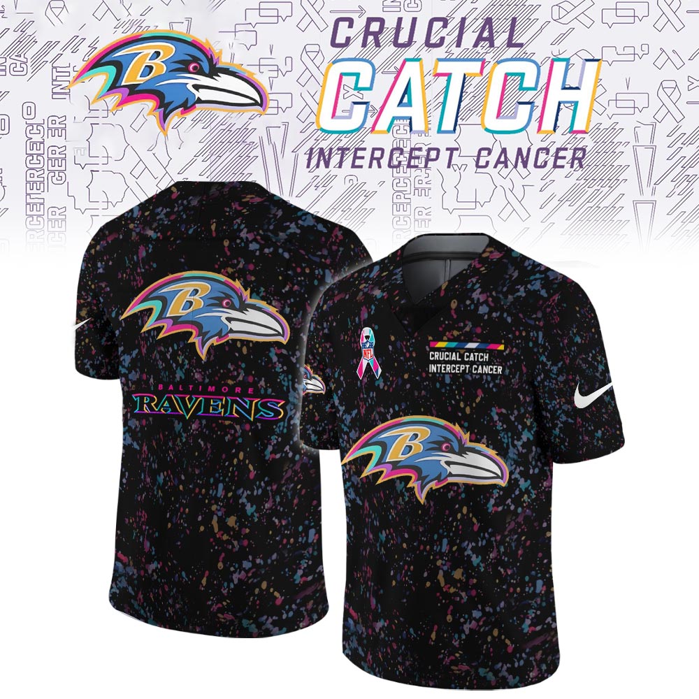 Baltimore Ravens Crucial Catch Limited Football Jersey
