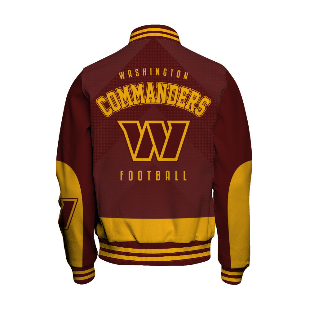Washington Commanders Football Team 2025 - 26 Stay Ahead Of The Trend Unisex Varsity Jacket