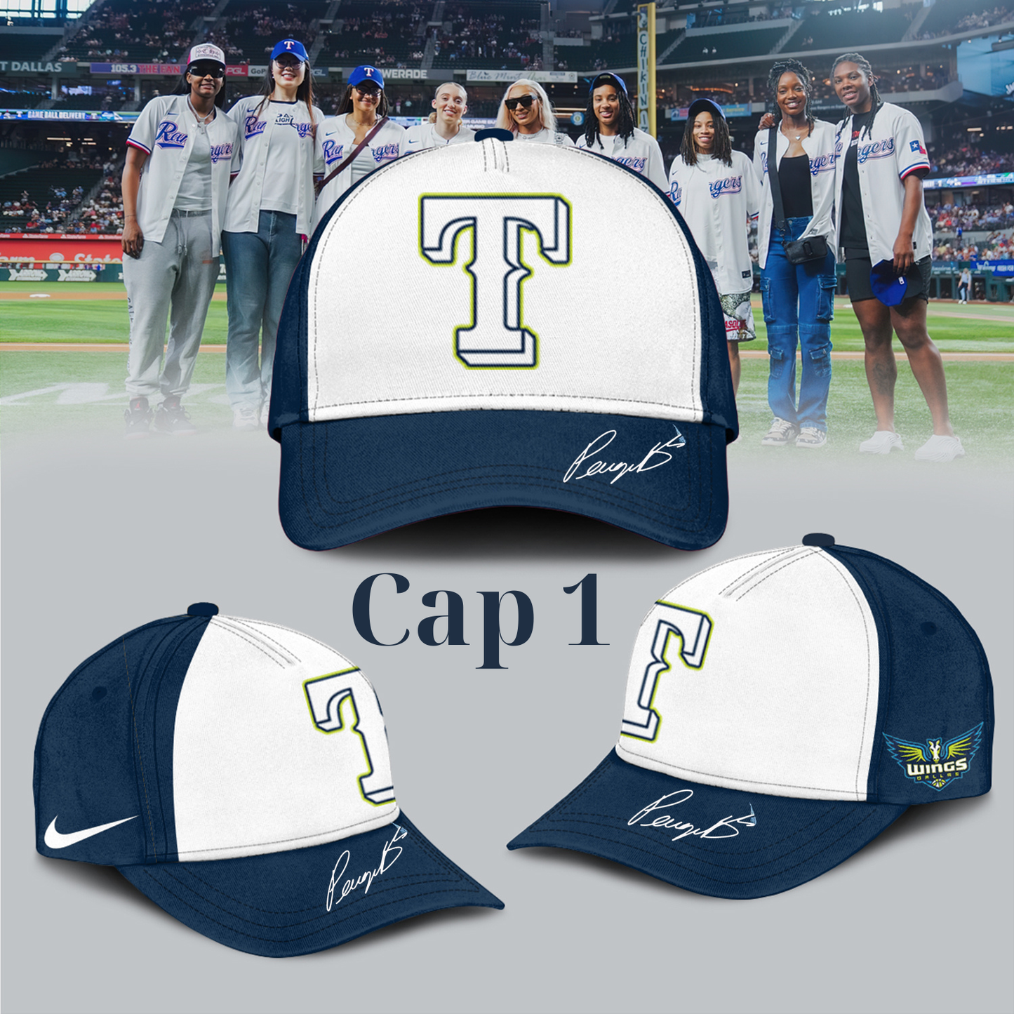 Texas Rangers _ Dallas Wings Jersey 2025 (Custom Name & Number)