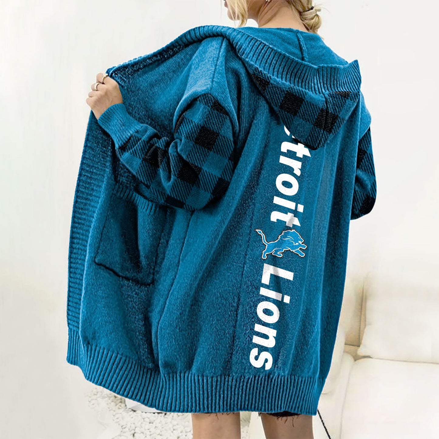 Drop Shoulder Hooded Duster Cardigan