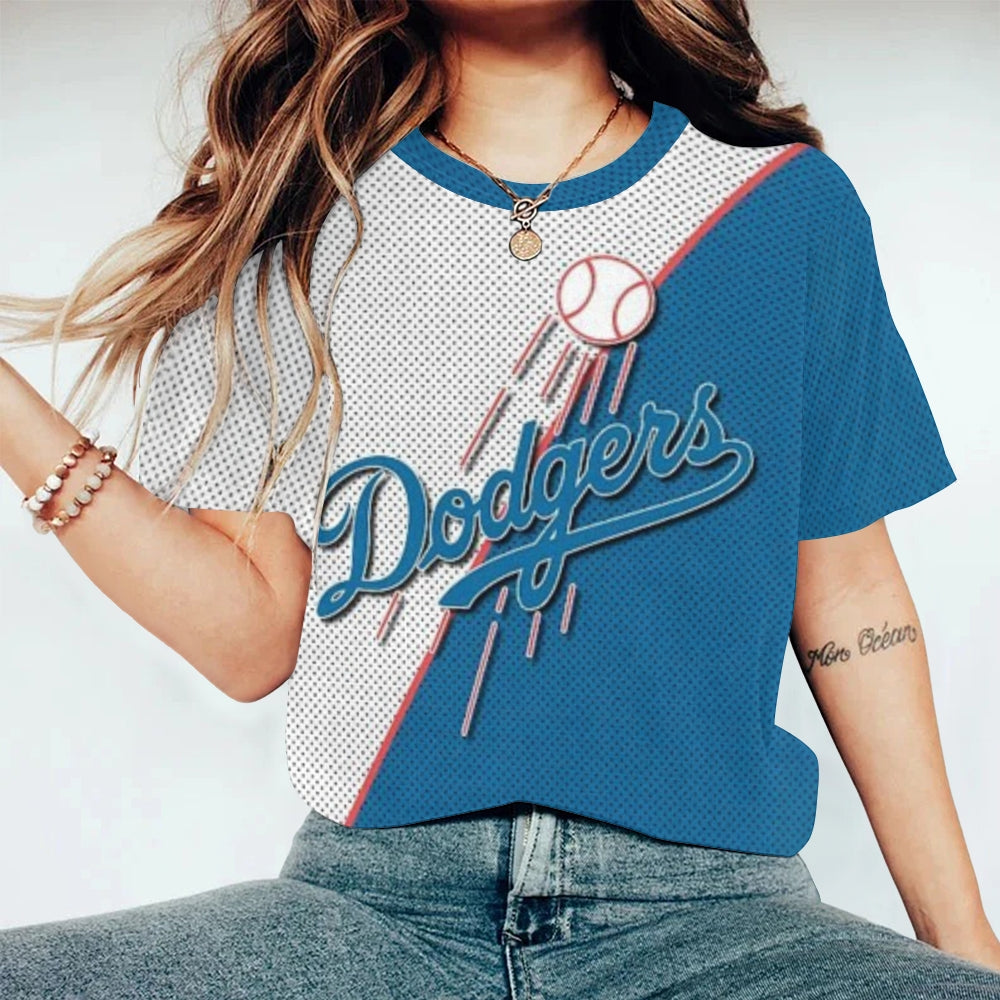 Unisex Print Casual Round-Neck T-Shirt