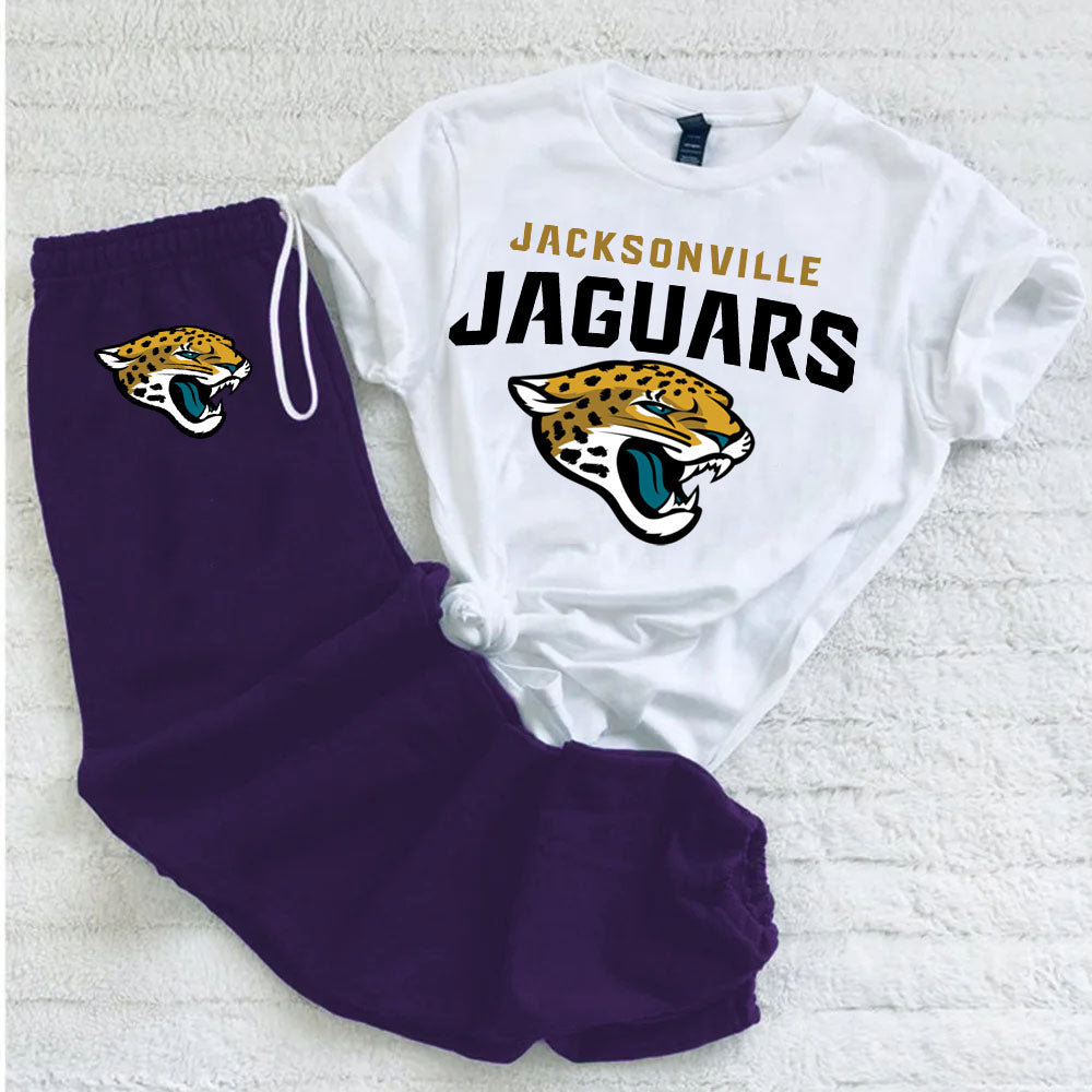 Two-piece casual printed pants suit