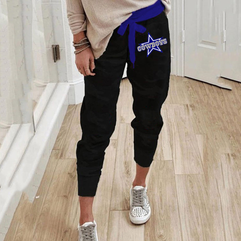 casual printed sports pants