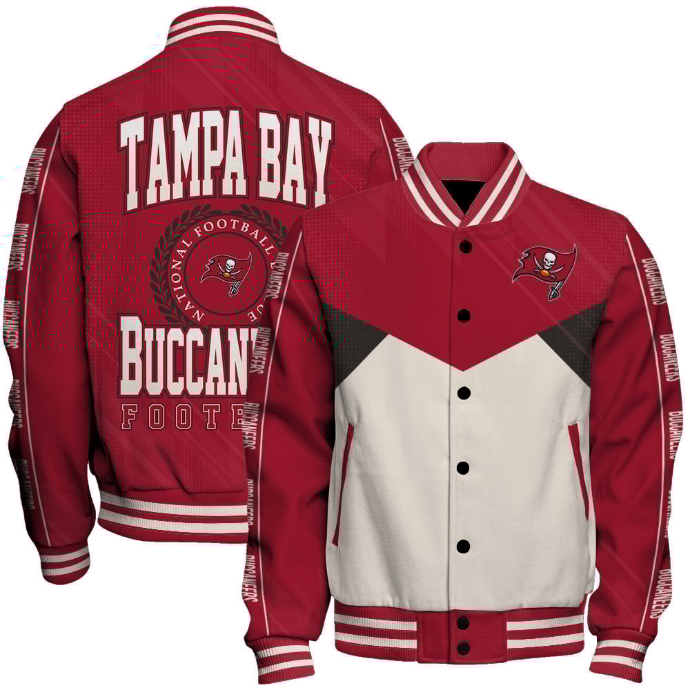 Tampa Bay Buccaneers Football Team 2025 - 26 Personality, Outstanding Unisex Varsity Jacket