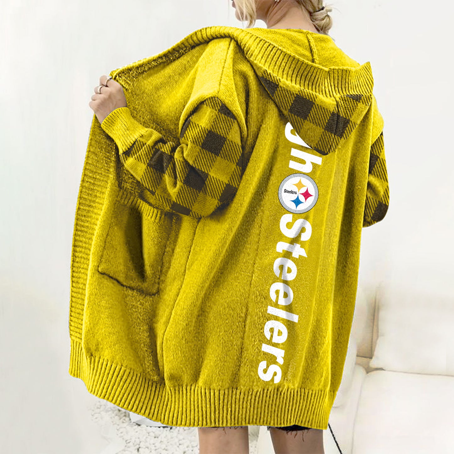 Drop Shoulder Hooded Duster Cardigan