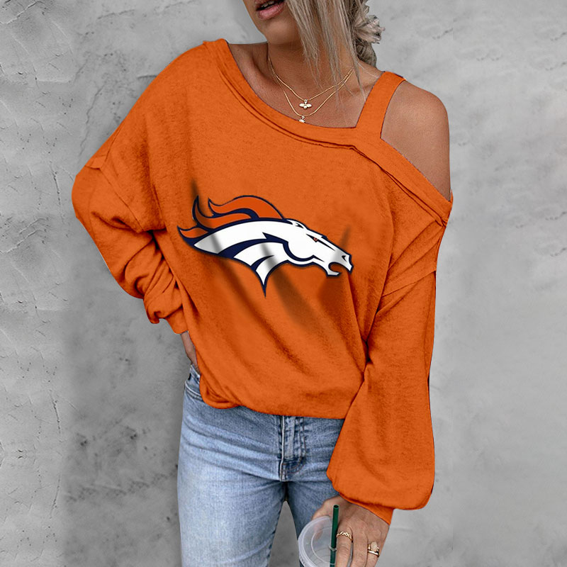 ASYMMETRICAL NECK SHIFT CASUAL LONG SLEEVE TOP