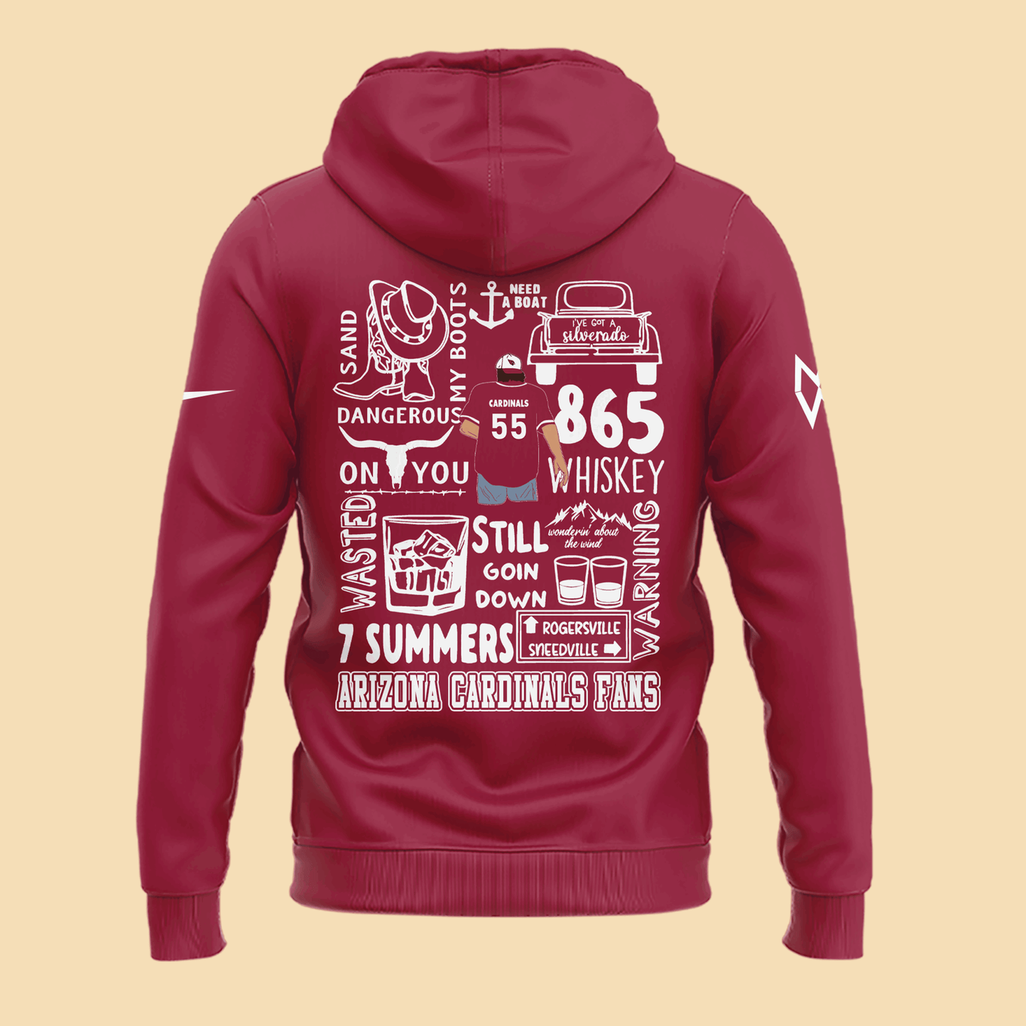 Special New Morgan Wallen x Arizona Cardinals Black Hoodie