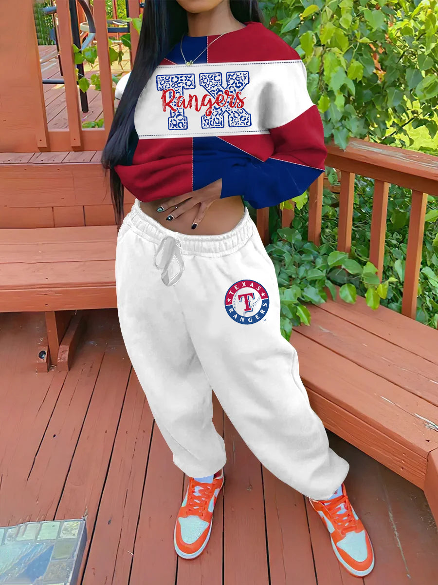 Sports Sweatshirt Two-Piece Suit