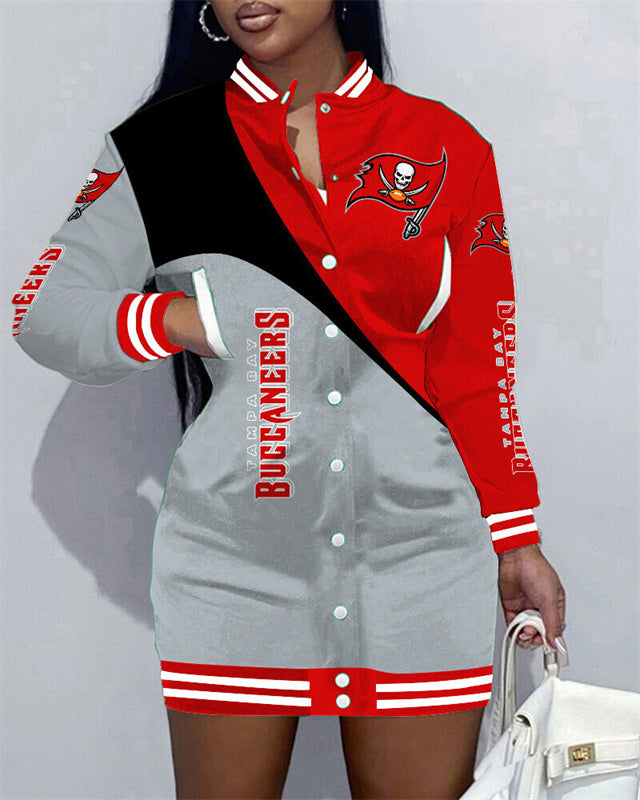 Tampa Bay Buccaneers
Limited Edition Button Down Long Sleeve Jacket Dress