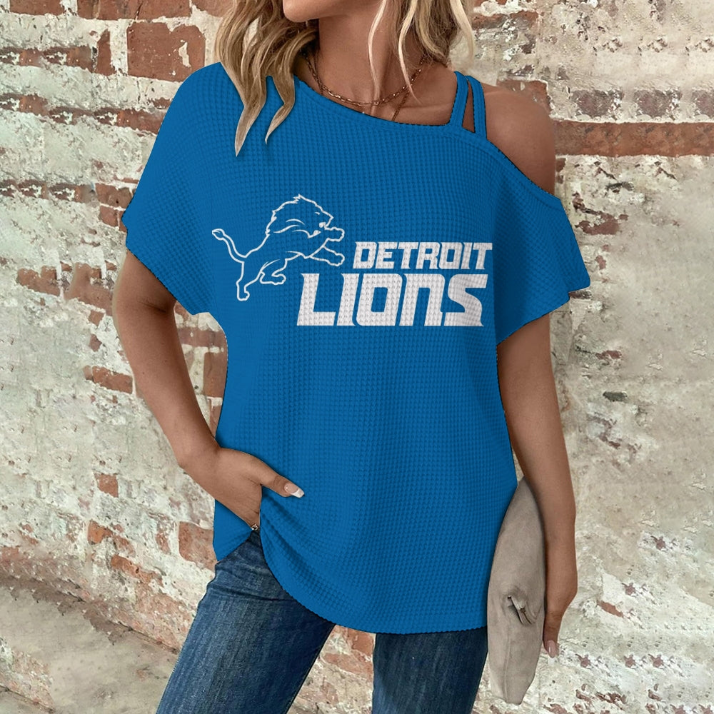 Asymmetrical Neck Short Sleeve T-Shirt