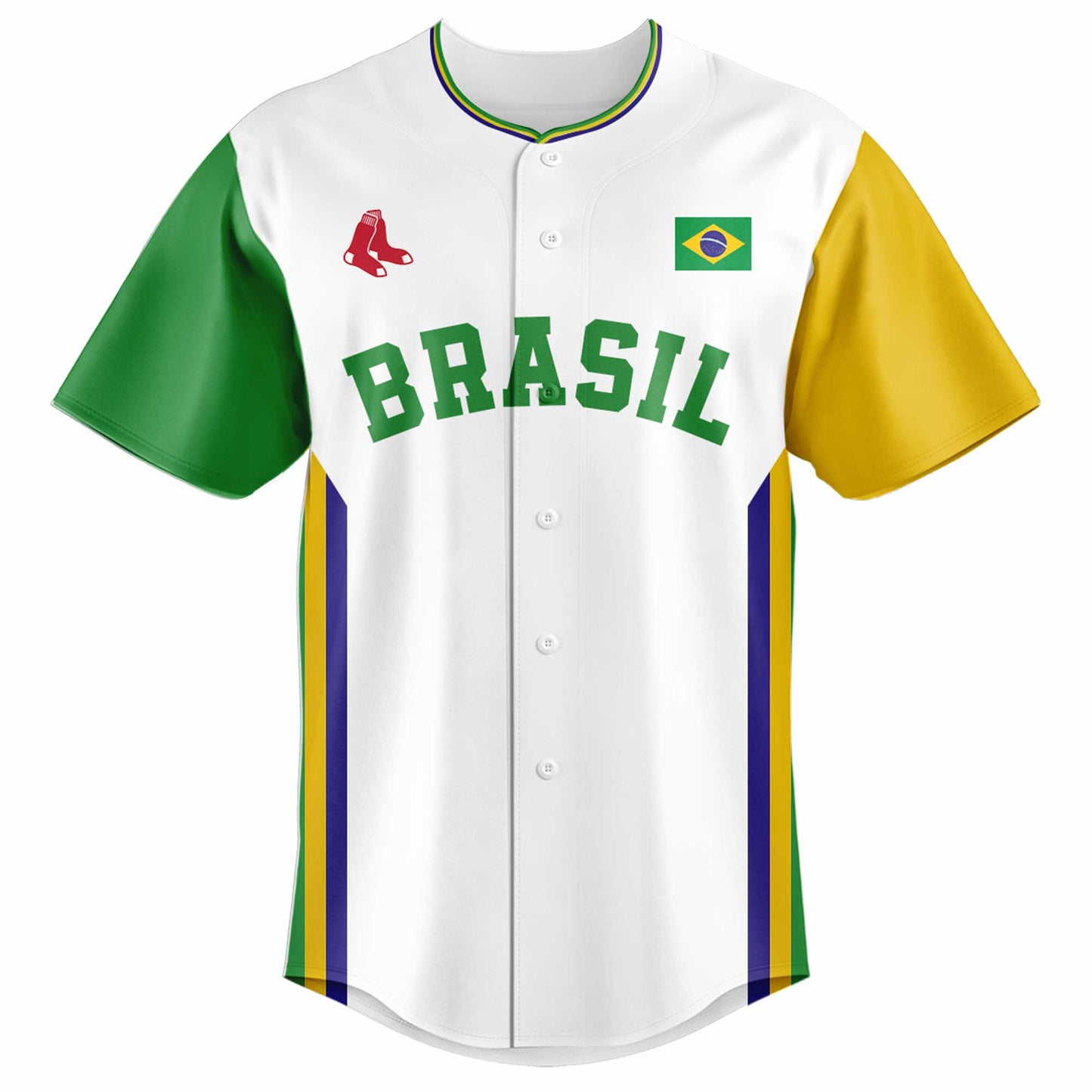 Boston Red Sox x Brazil Celebration Custom Name Jersey