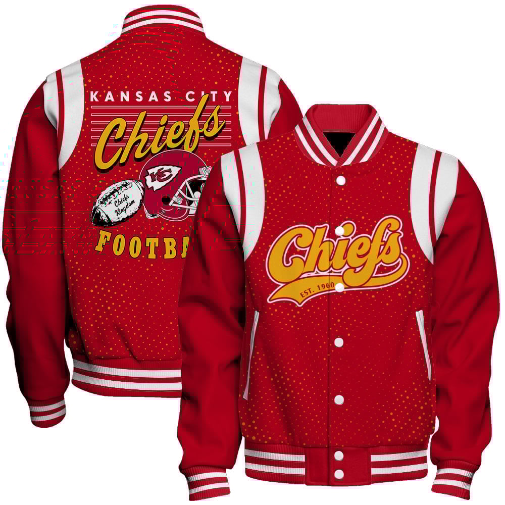 Kansas City Chiefs National Football League 2025 Make Your Mark Unisex Varsity Jacket