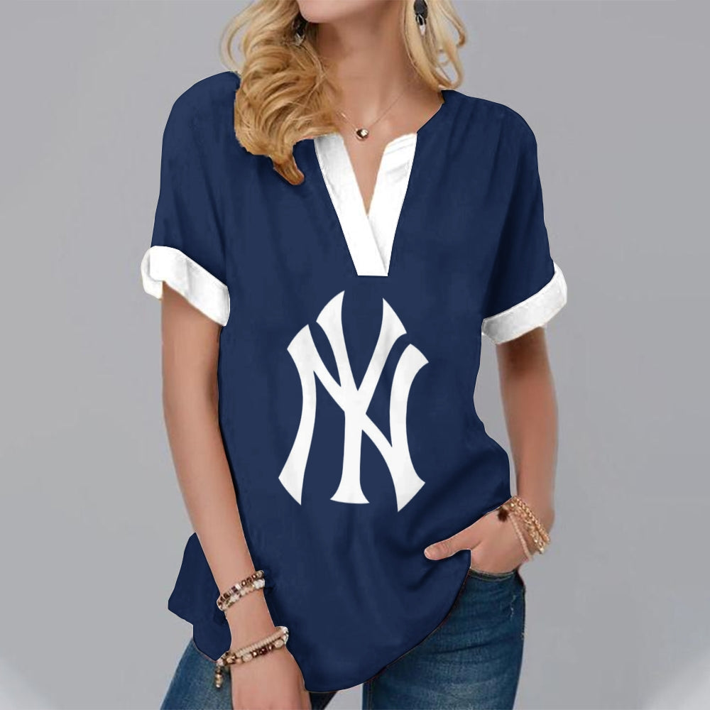 New Fashion Short Sleeve V-Neck Shirt