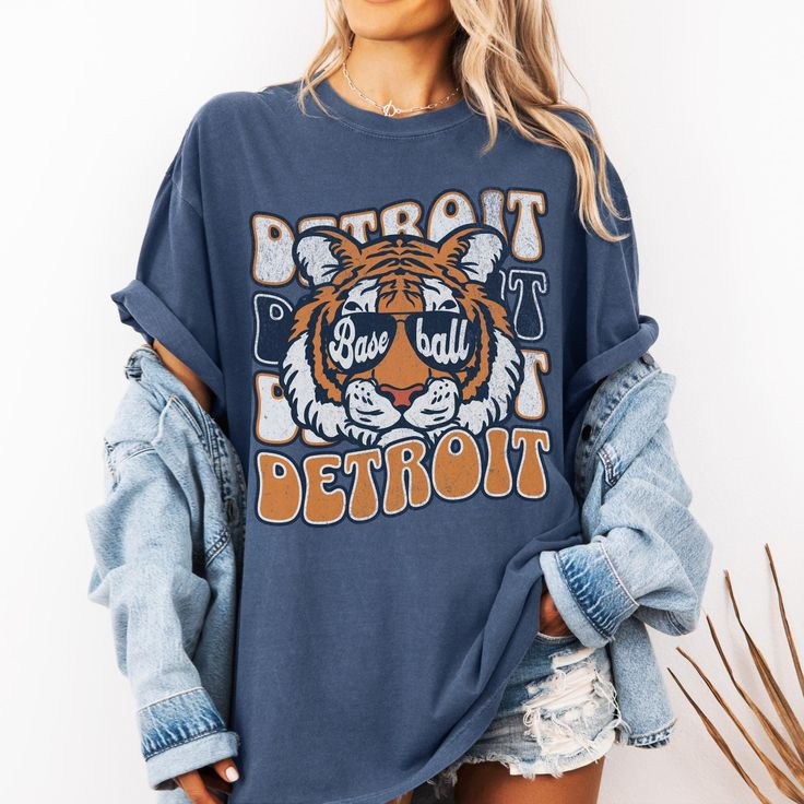 Detroit Tigers Baseball Tshirt