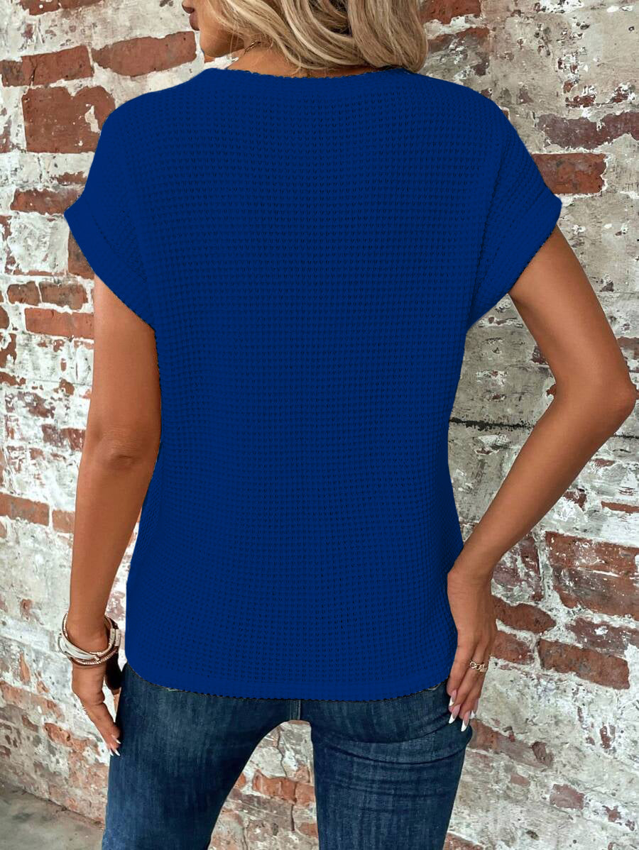 Chicago Cubs Batwing Sleeve Cross Wrap Tee