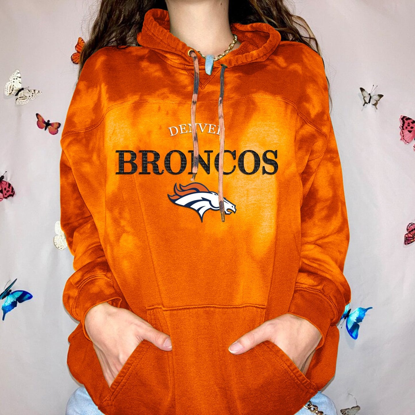 Denver Broncos Women Printed Hoodie