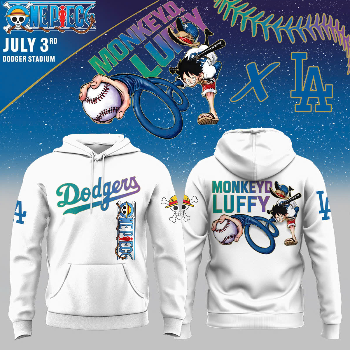 ONE PIECE Night with the Los Angeles hoodie