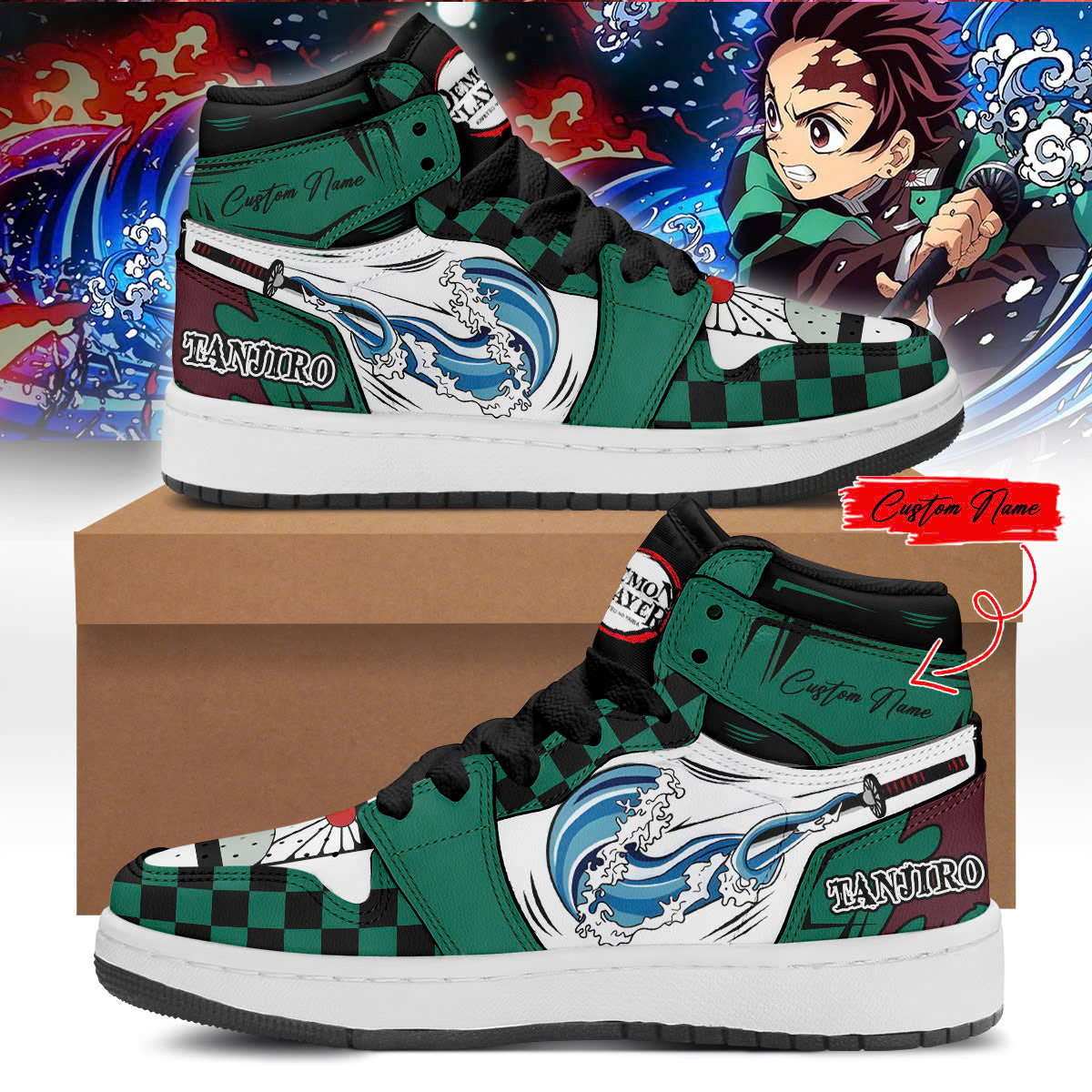 Los Angeles Dodgers vs Demon slayer Shoe