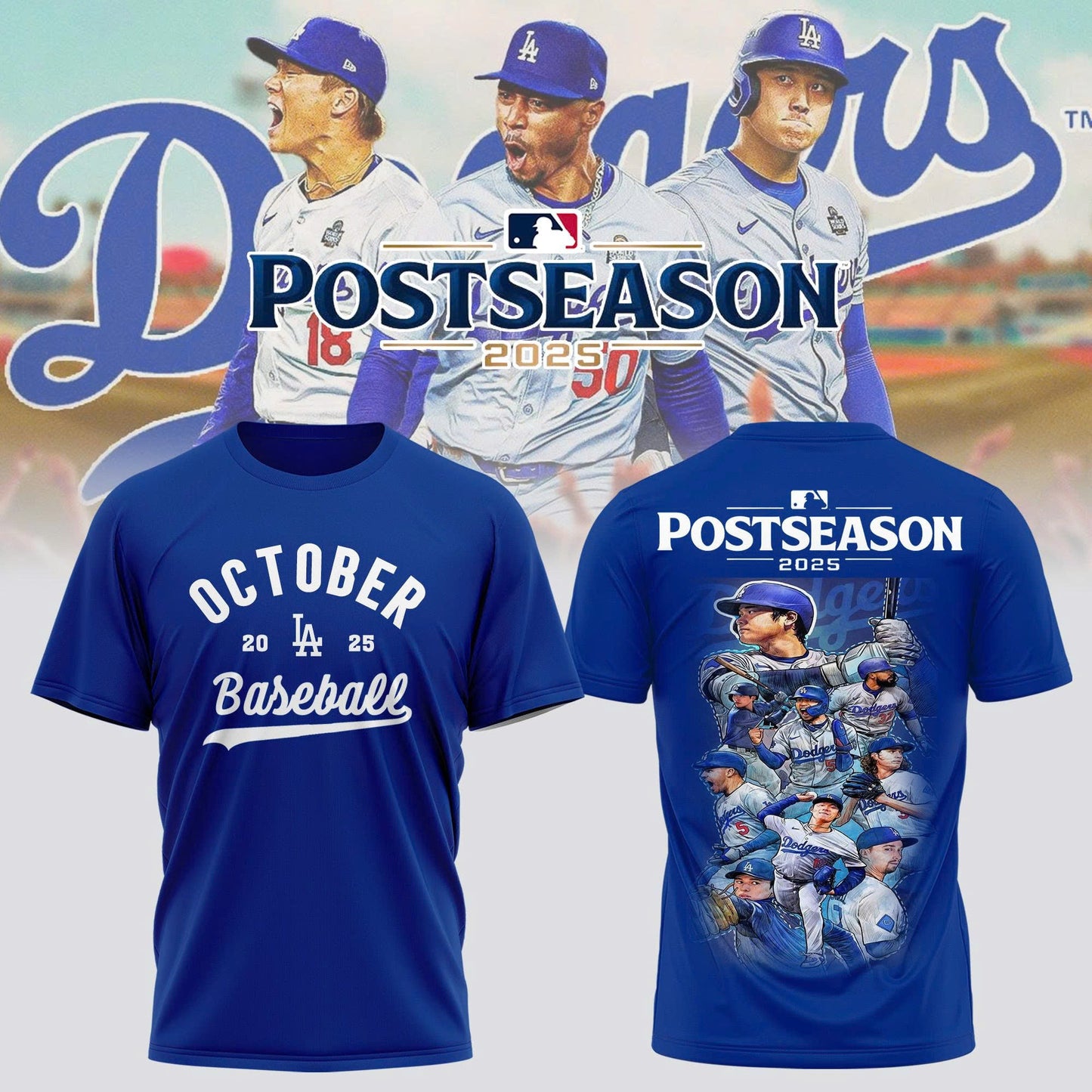 Los Angeles Dodgers 2025 Postseason Collection T-shirt A