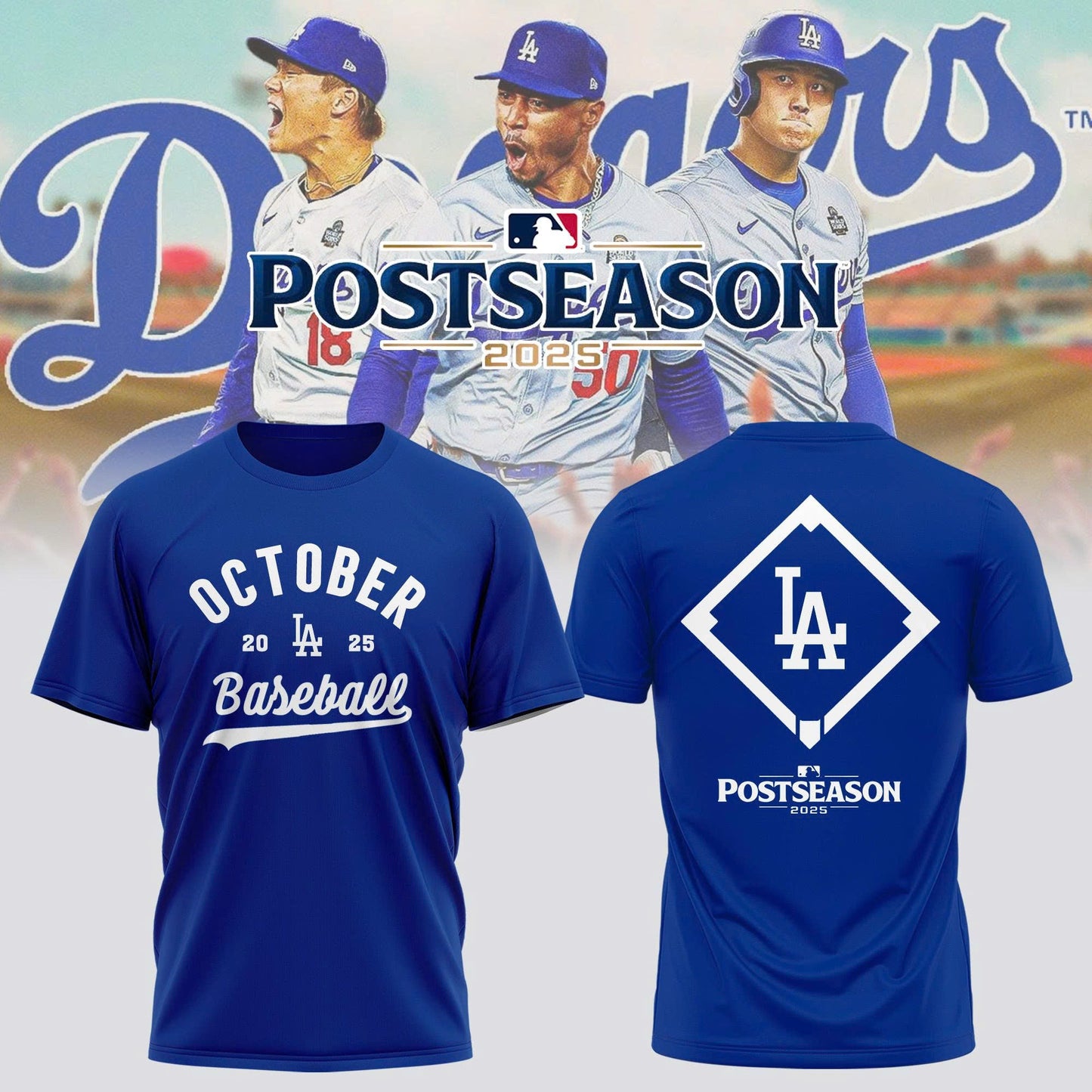 Los Angeles Dodgers 2025 Postseason Collection T-shirt B