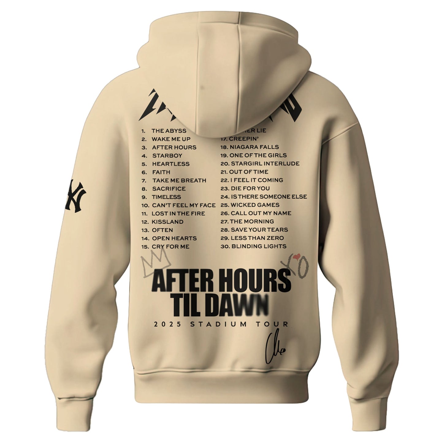 New York Yankees x The Weeknd After Hours Til Dawn Hoodie Limited Edition