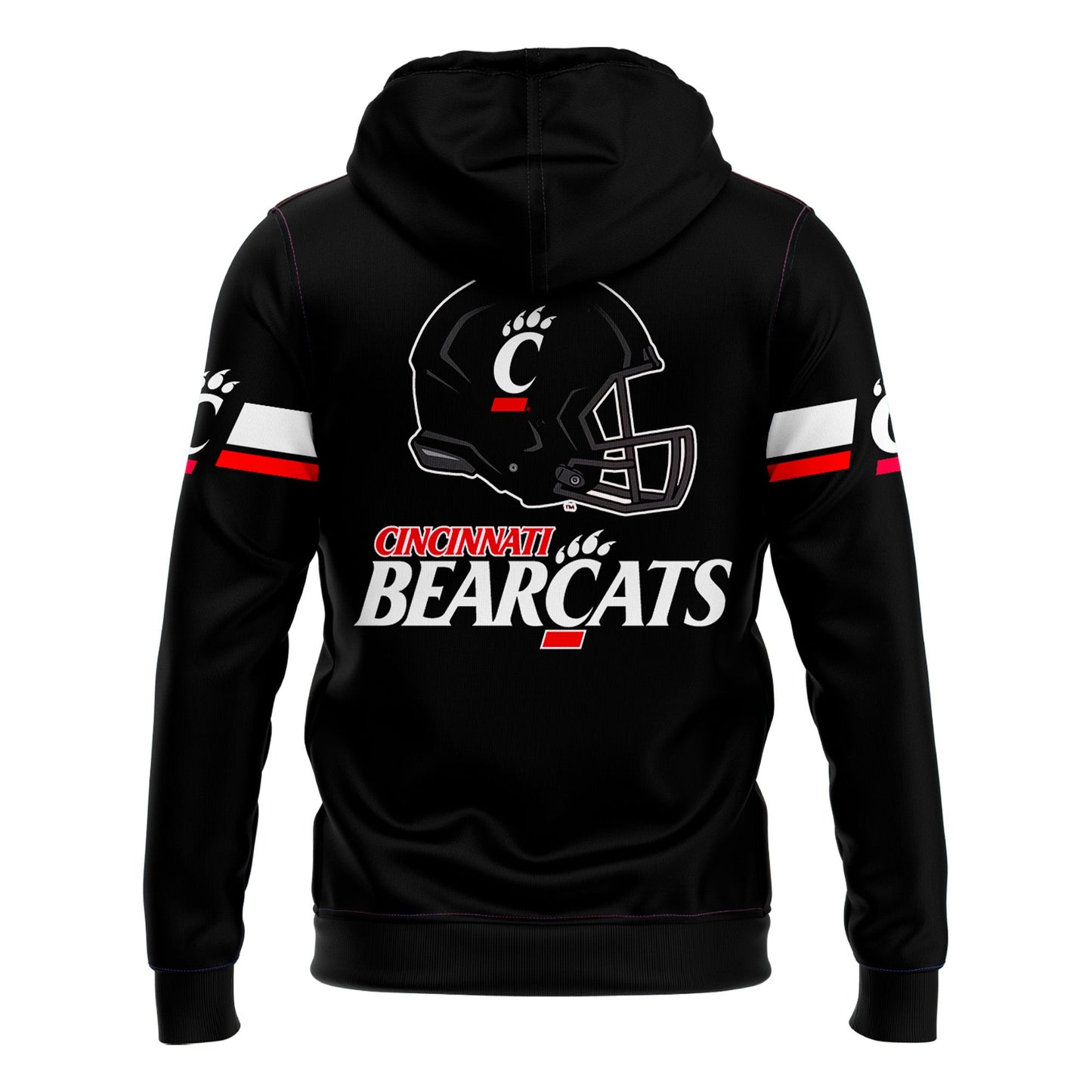 Cincinnati Football Big 12 Black Pullover Hoodie 2025