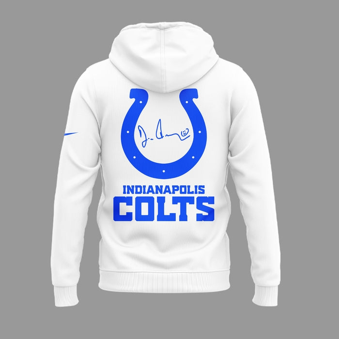 Limited Edition Indianapolis Colts “For the Boss” White ZipHoodie