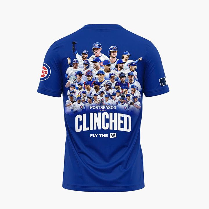 Navy Chicago Cubs 2025 October T-shirt