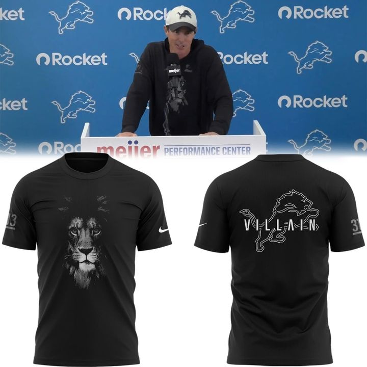 Special 2025 Lions Villain Detroit Lions T-Shirt