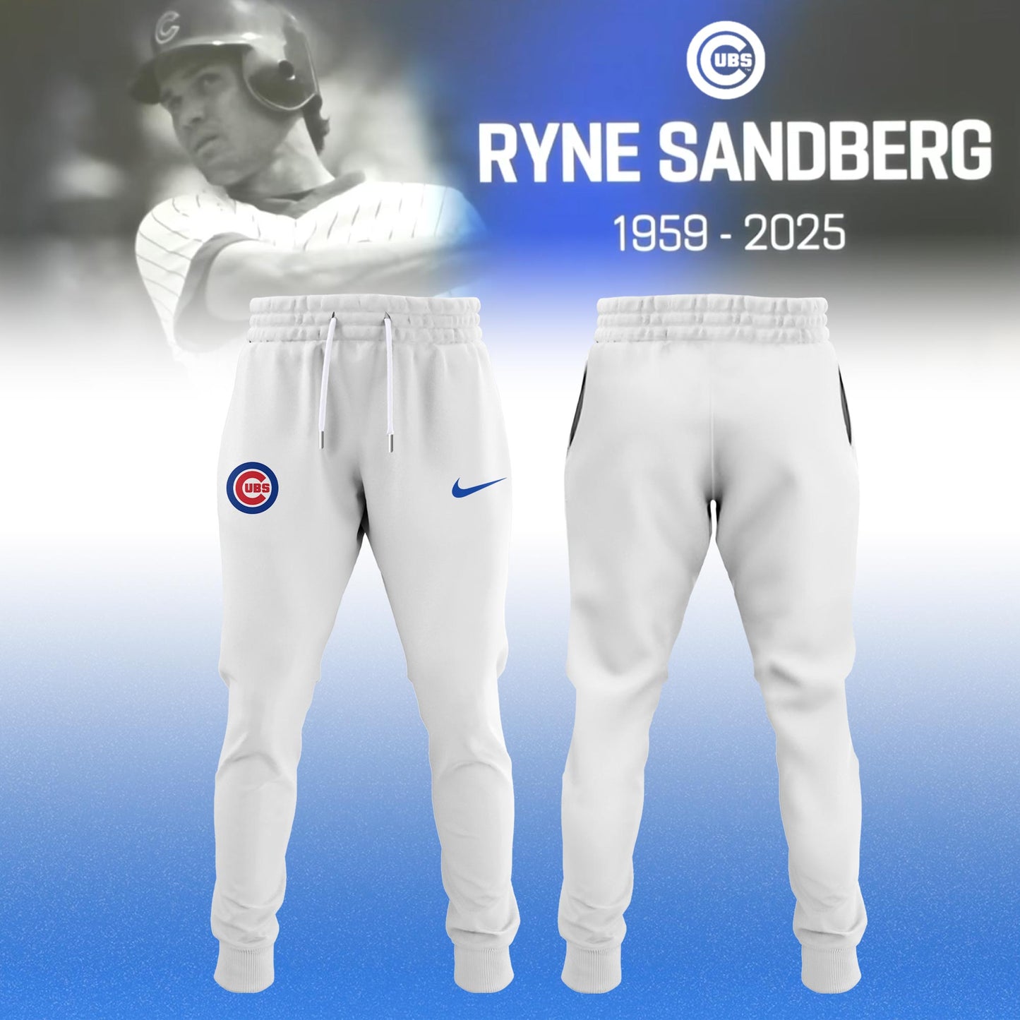 Ryne Sandberg 1959 2025 Jersey Editions Limited White