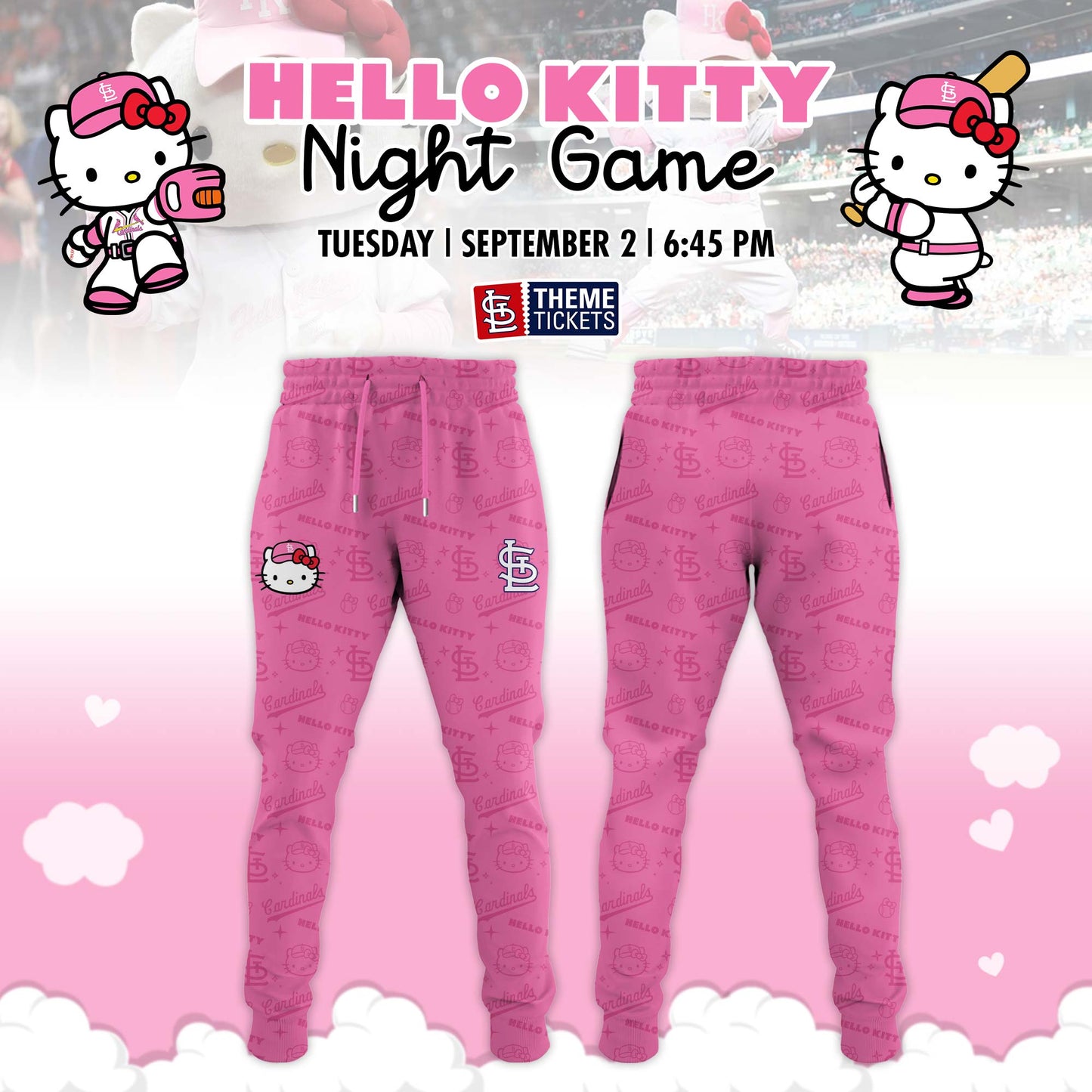 St. Louis Cardinals x Hello Kitty Night Game Limited Edition Jersey 2025