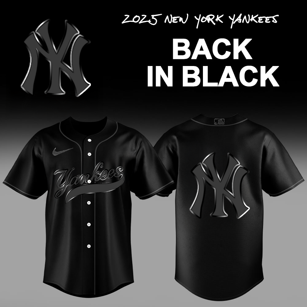 New York Yankees Back In Black Jersey
