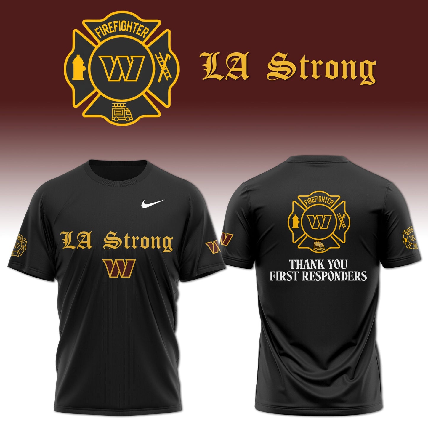 Washington Commanders have teamed up and the LA sports community to support those impacted by the tragic wildfires Shirt