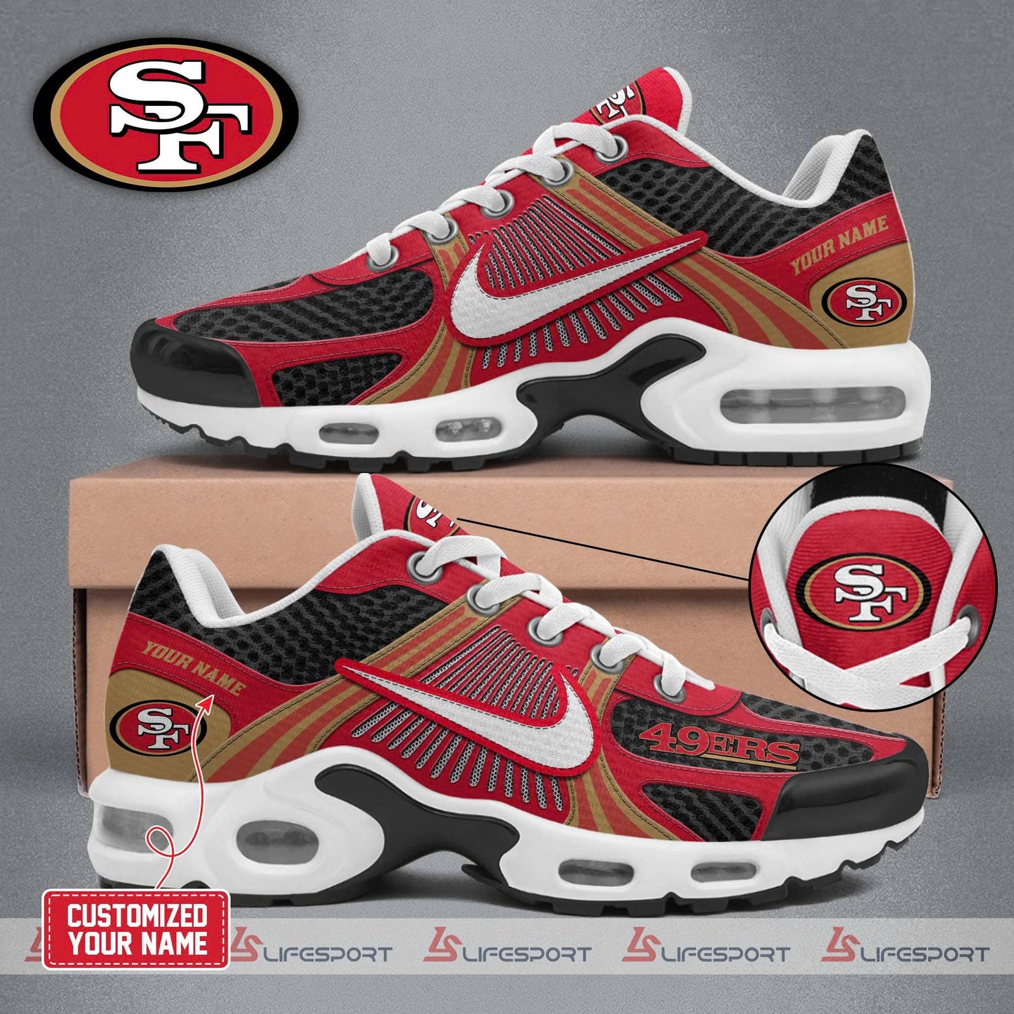 Special Edition San Francisco 49ers 2025 New Shoes