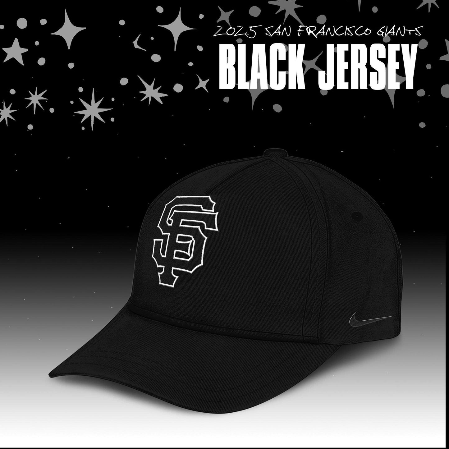 Limited Edition San Francisco Giants Back In Black Custom Name & Number Jersey
