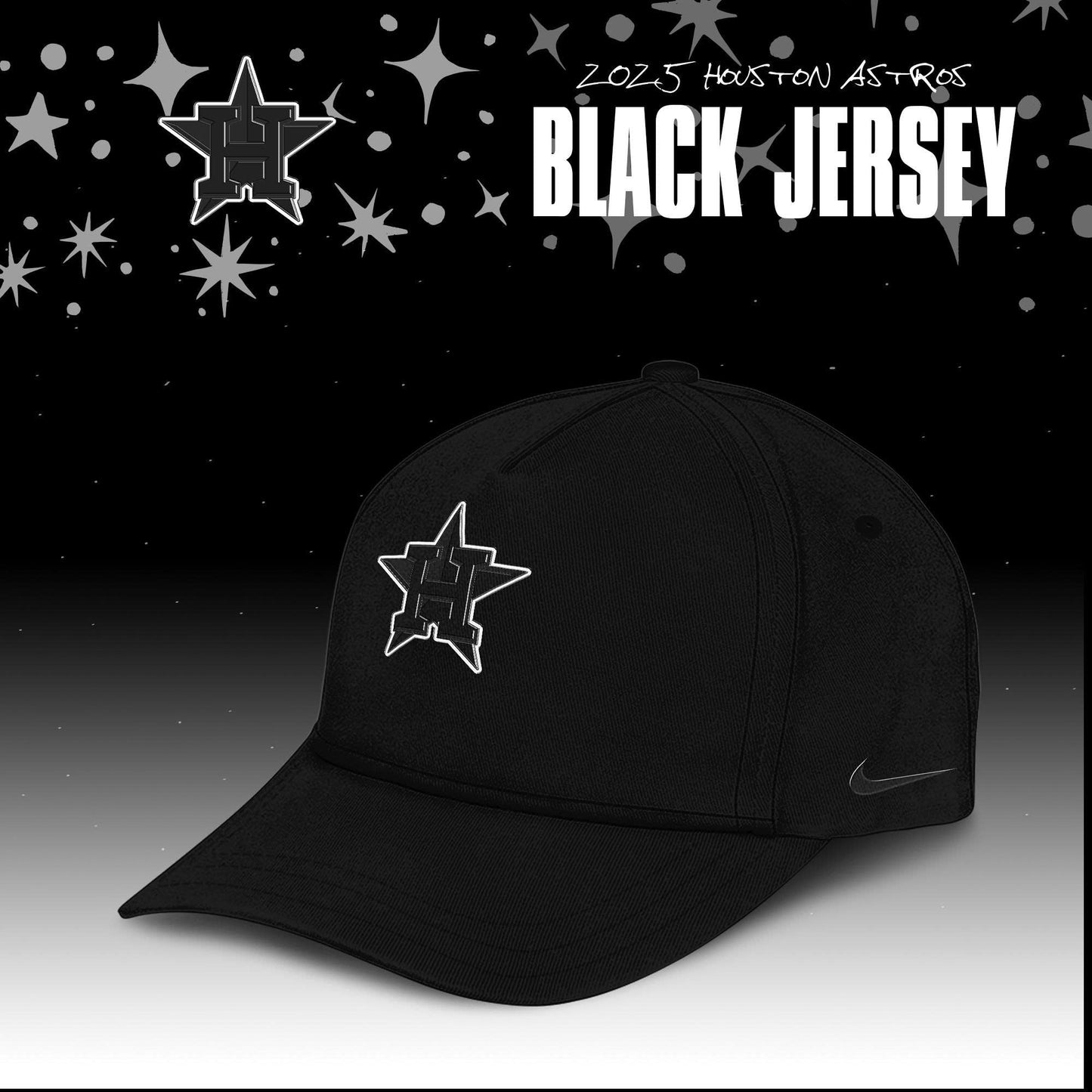 Houston Astros Black In Black Limited Edition Custom Name Jersey