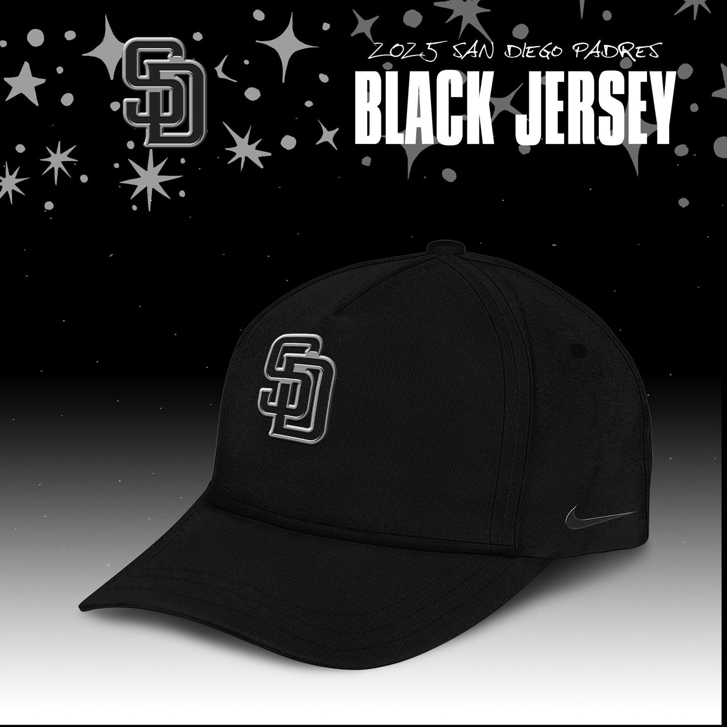 Limited Edition San Diego Padres Back In Black Combo Jersey