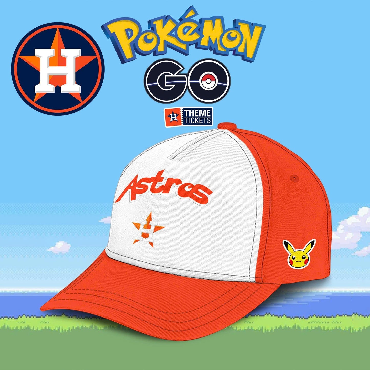 Houston Astros MLB x Pokémon Go Night 2025 Limited Edition Jersey