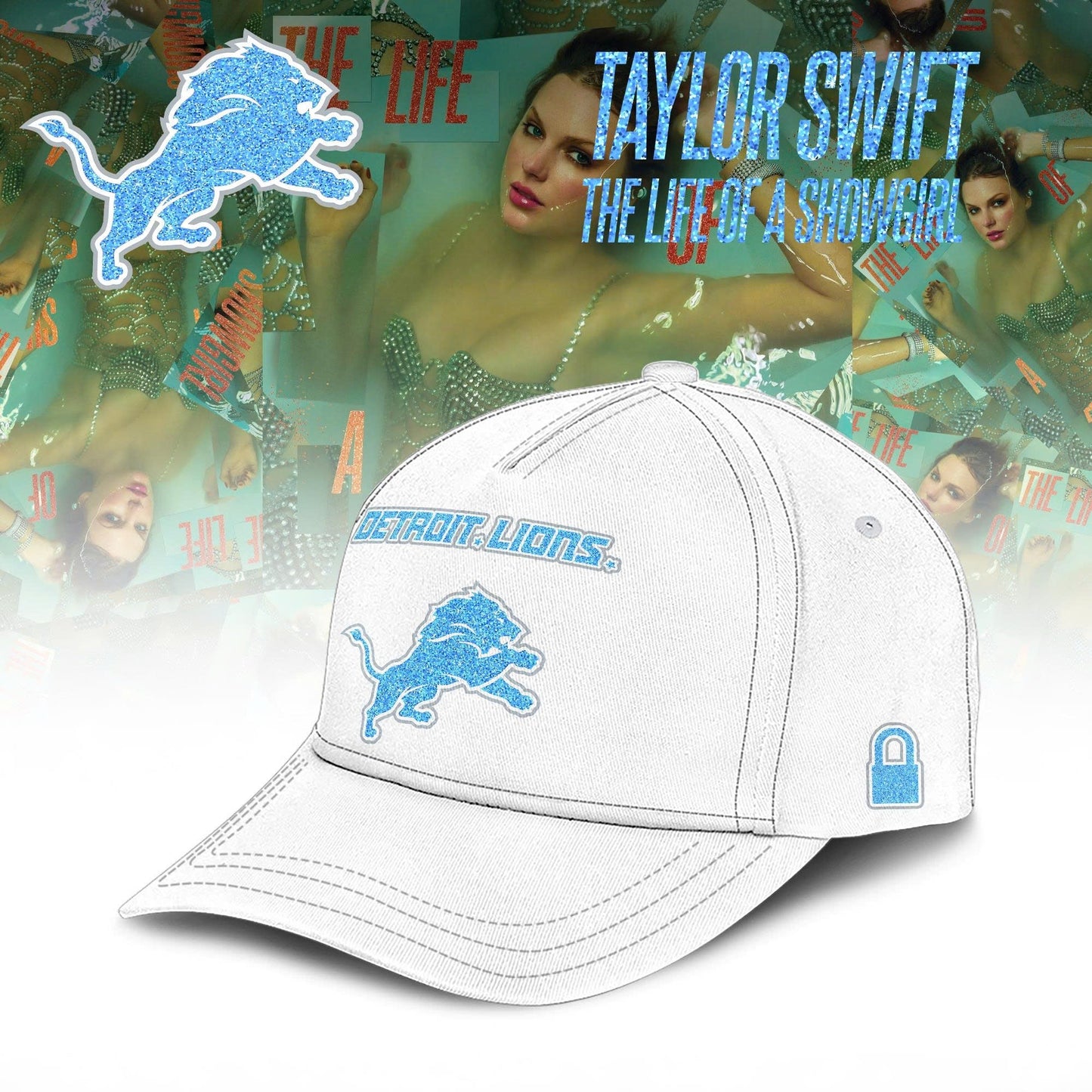 Detroit Lions x Taylor Swift “The Life of a Showgirl” Album Limited Editions 2025 Hoodie