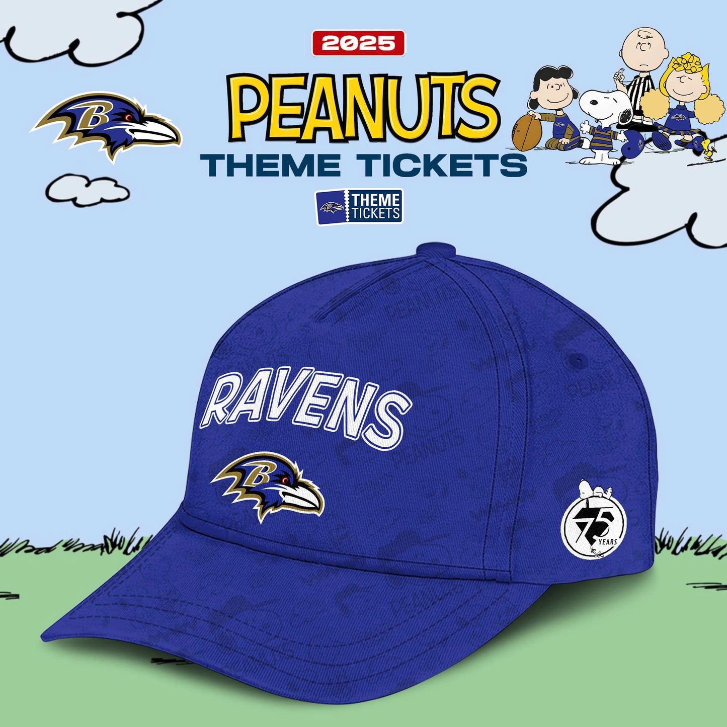 Baltimore Ravens x Peanuts Limited Editions 2025 Hoodie