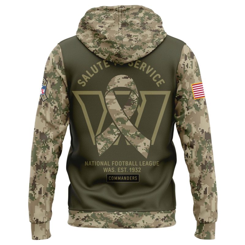 limited edition Veterans Day hoodie from the Washington Commanders