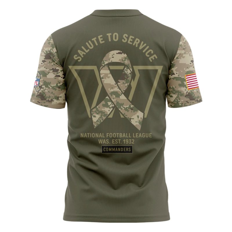 limited edition Veterans Day t-shirt from the Washington Commanders