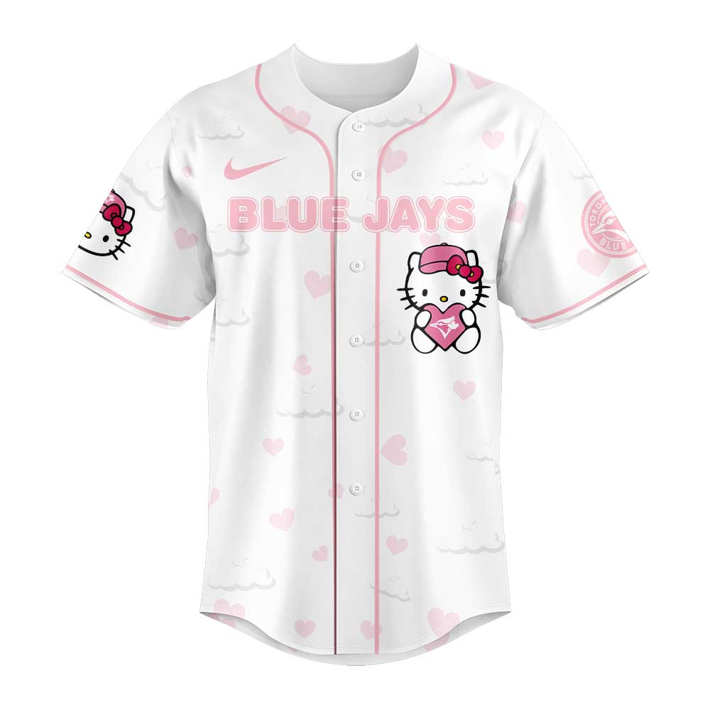 Limited Edition Toronto Blue Jays x Hello Kitty Night Plus Jersey